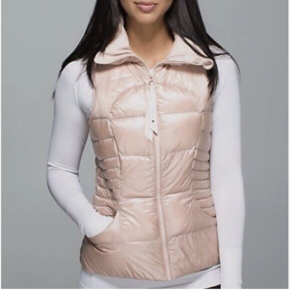 Lululemon Fluffin Awesome Vest in Rose Gold Size 4 - Picture 2 of 8